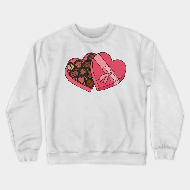 Box of Chocolate Crewneck Sweatshirt by murialbezanson